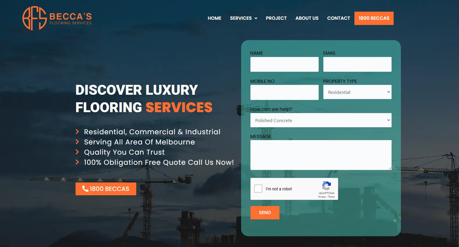 BECCA’S FLOORING SERVICES | WEBSITE DEVELOPMENT